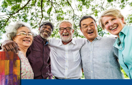 Coping with Curveballs - smiling group of seniors